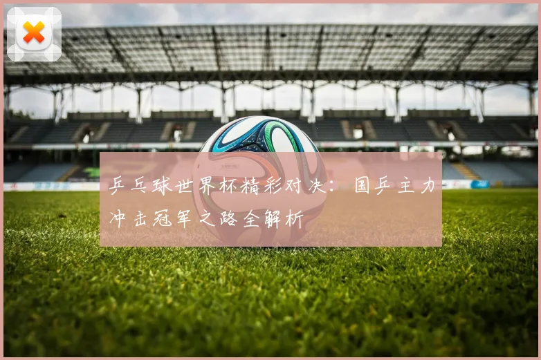 乒乓球世界杯精彩对决：国乒主力冲击冠军之路全解析